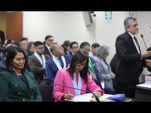 Fiscal Domingo Pérez sustenta acusación contra Keiko Fujimori en juicio oral