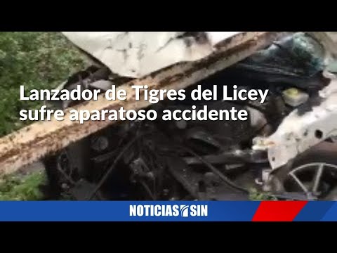 Lanzador de Tigres del Licey sufre aparatoso accidente
