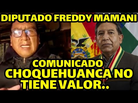 DIPUTADO FREDDY MAMANI CUESTIONA FALLO DEL TRIBUNAL CONSTITUCIONAL NO TIENE NINGUN VALOR LEGAL