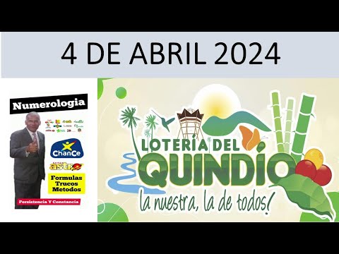 LOTERIA del QUINDIO JUEVES 4 de Abril 2024 RESULTADO PREMIO MAYOR #loteríadelquindio (4687)
