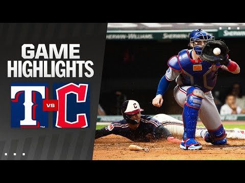 Rangers vs. Guardians Game Highlights (8/23/24) | MLB Highlights