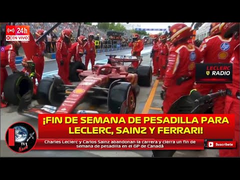 Charles Leclerc y Carlos Sainz abandonan y cierra un fin de semana de pesadilla en el GP de Canadá