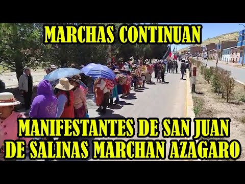MANIFESTANTES DE AZANGARO DISPUESTO DE VIAJAR LIMA PARA CERRAR CONGRESO..