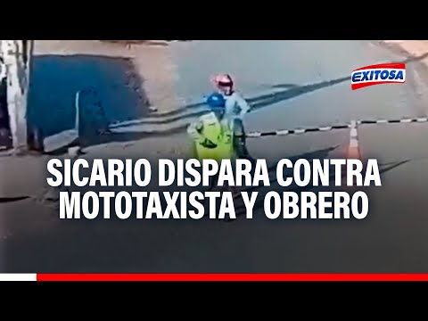 Lurigancho-Chosica: Sicario dispara contra mototaxista y obrero