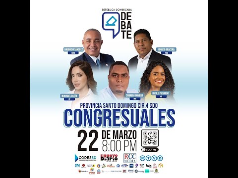 RCC Media: Debate con los candidatos a diputados Cir. #4 Santo Domingo Oeste