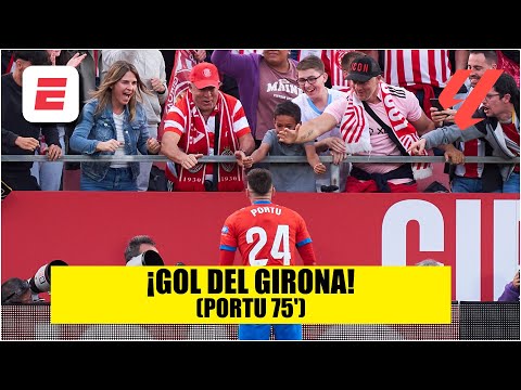 GOLAZO DEL GIRONA. Doblete de PORTU para el el 4-2 vs BARCELONA. REAL MADRID LO CELEBRA | La Liga