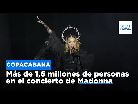 Madonna bate récord en su concierto de Copacabana, más de 1,6 millones de personas