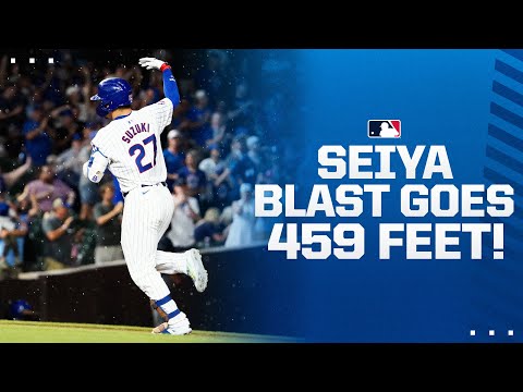 Seiya Suzuki with a 459-FOOT BLAST