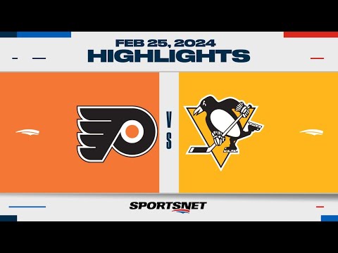 NHL Highlights | Flyers. Penguins - February 25, 2024