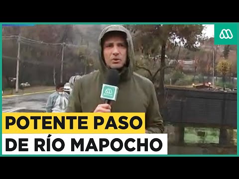 Caudal aumenta en Río Mapocho: Impactantes registros Lo Barnechea