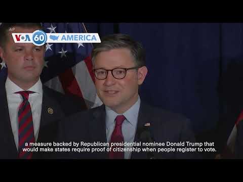 VOA60 America - US House Republicans fail to pass funding bill as shutdown approaches