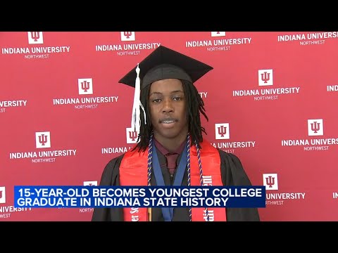 15-year-old becomes youngest-known college graduate in the state of Indiana, school says