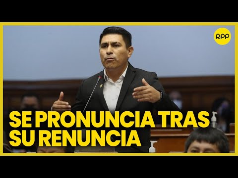 Alex Flores renuncia a su bancada Perú Libre: Mi renuncia es ideológica y principista