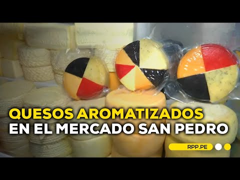 Quesos cusqueños aromatizados de menta, hierbabuena y muña son la sensación en el Mercado San Pedro