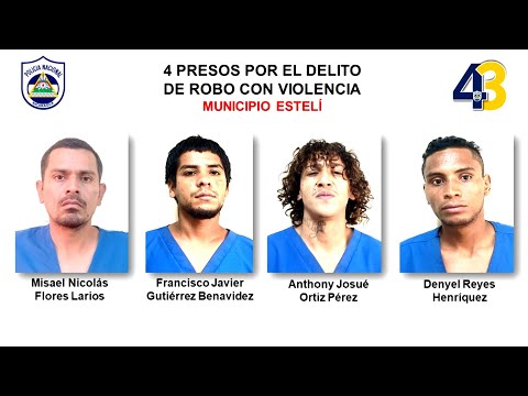 8 presuntos abastecedores de drogas detenidos por la Policía en Estelí
