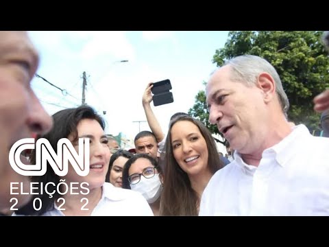 Ciro Gomes e Simone Tebet se encontram durante evento em Salvador | CNN SÁBADO