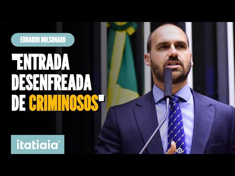 EDUARDO BOLSONARO CRITICA 'IMIGRAÇÃO DESENFREADA' DURANTE GOVERNO BIDEN NOS EUA