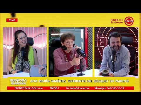 HERMOSA MAÑANA  - Charlamos con Ana maría Giménez, referente del básquet en la ciudad.