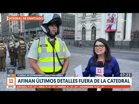 Desvíos de tránsitos en el centro de Santiago por funeral de Sebastián Piñera