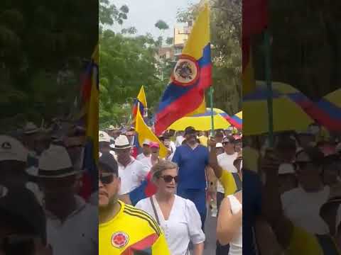 Lo que no se puede negar es que hay creatividad en la  marcha en Colombia contra Gustavo Petro