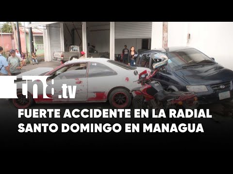 Accidente de tránsito en Managua por supuesta invasión de carril y exceso velocidad