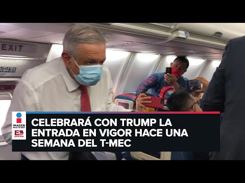 Así fue el viaje de López Obrador a Estados Unidos