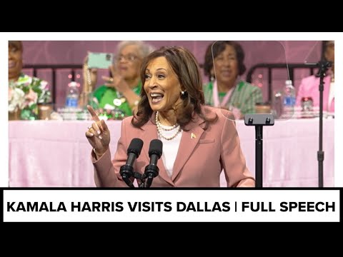 VP Kamala Harris speaks at Alpha Kappa Alpha Convention in Dallas (FULL SPEECH)