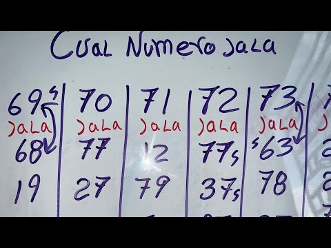 Cual números jala 68-69-70-71-72-73-74-75 la jaladera Adolfo lotería