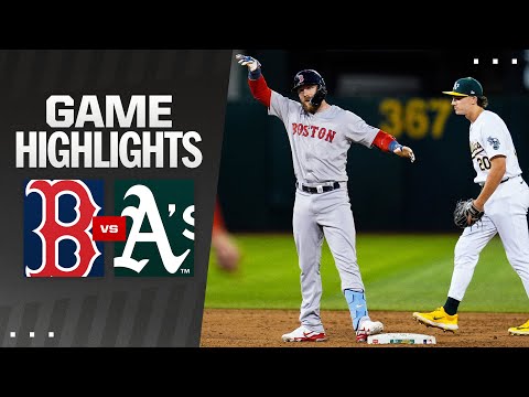 Red Sox vs. As Game Highlights (4/1/24) | MLB Highlights