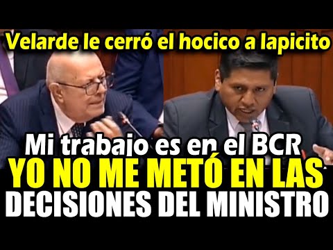 Julio Velarde le cierra el hocico a lapicito q desconocía las funciones del BCR y se quejó de sueldo