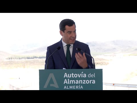Moreno inaugura los últimos tramos de la Autovía del Almanzora, una demanda histórica