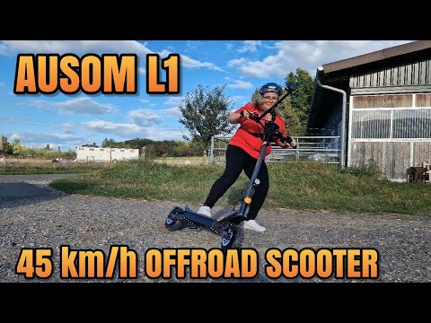 Ausom L1 off-road e-scooter with 800 watts in the test