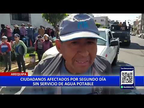 Crisis de agua en Arequipa: distritos no tienen servicio por segundo día consecutivo