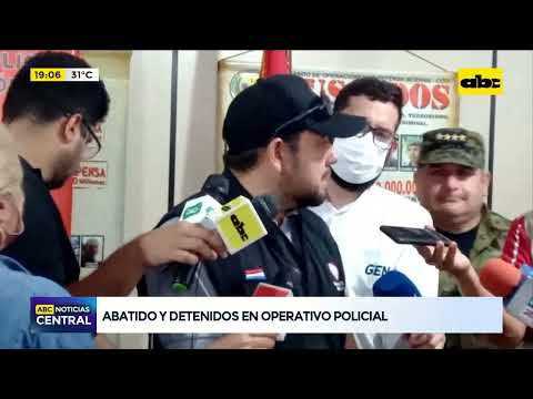 Abatido y detenidos en operativo policial en Puentesiño
