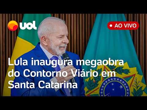 Lula em SC: Presidente fala ao vivo e inaugura megaobra de contorno viário em Florianópolis; assista