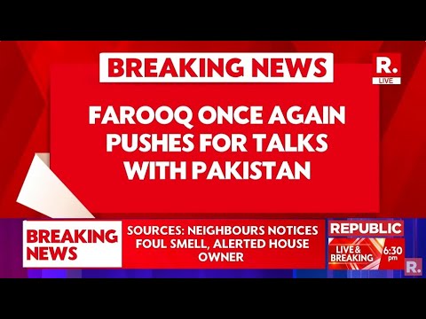 Breaking News: Farooq Abdullah Once Again Pushes For Talks With Pakistan | BJP | Congress | NC