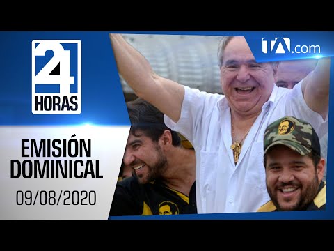 Noticias Ecuador: Noticiero 24 Horas, 09/08/2020 (Emisión Dominical)
