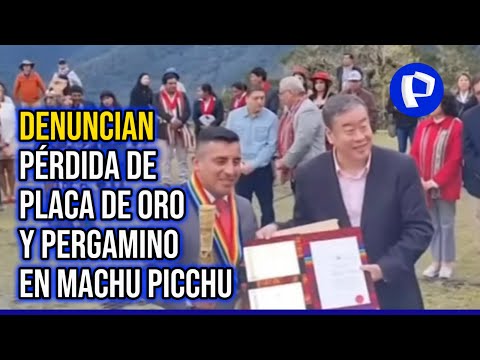 Machu Picchu: placa de oro y pergamino que la declaran como maravilla del mundo están desparecidos