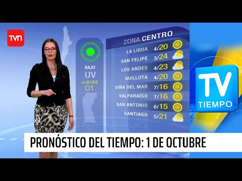 Pronóstico del tiempo: Jueves 1 de octubre | TV Tiempo
