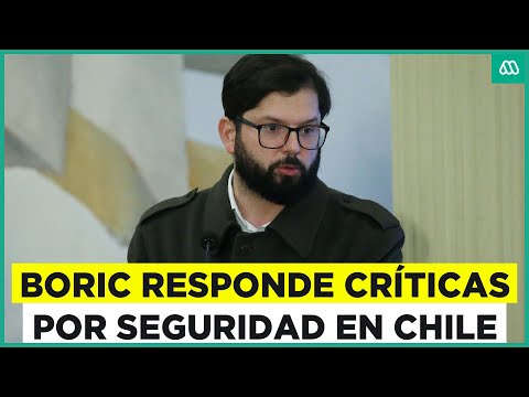 Presidente Boric: Gobierno responde ante críticas en materia de seguridad