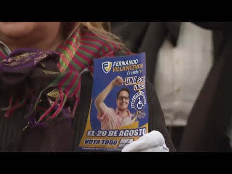 Supporters of slain Ecuador presidential candidate call for justice