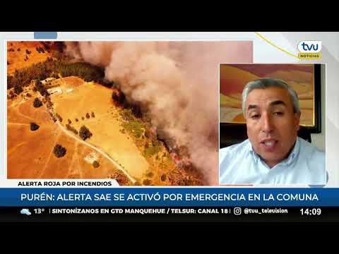 El incendio forestal está bajo control: Jorge Rivera, alcalde de Purén