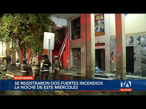 Se registraron 2 fuertes incendios en Guayaquil