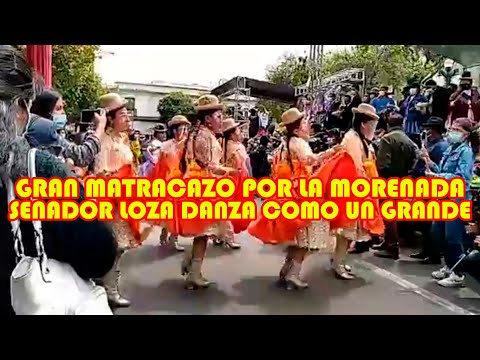 SENADOR LOZA PASO DANZANDO POR EL DIA DEL MATRACAZO DE LA MORENADA EN LA PAZ...