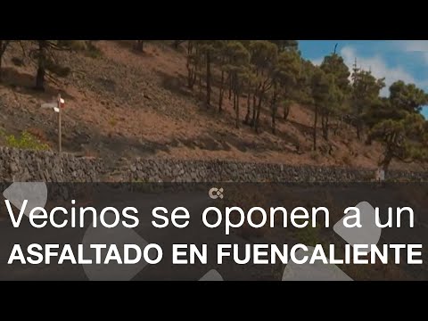 Los vecinos de Fuencaliente recogen firmas para la paralización de una obra de asfaltado