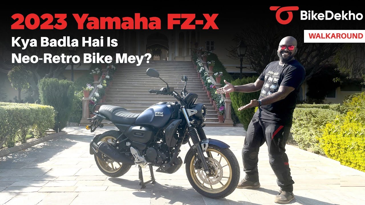 2023 Yamaha FZ-X Hindi Walkaround | Bas Traction Control, Colours Aur LED Indicators?
