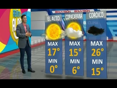 El clima de Bolivisión: Pronóstico del 03 de septiembre del 2021