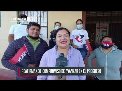 Chinandeganos realizaron un saludo al mes de la Revolución Popular Sandinista - Nicaragua