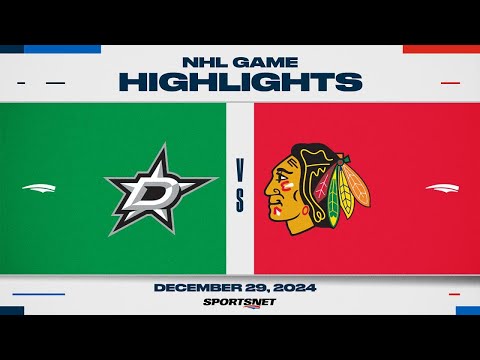 NHL Highlights | Stars vs. Blackhawks - December 29, 2024