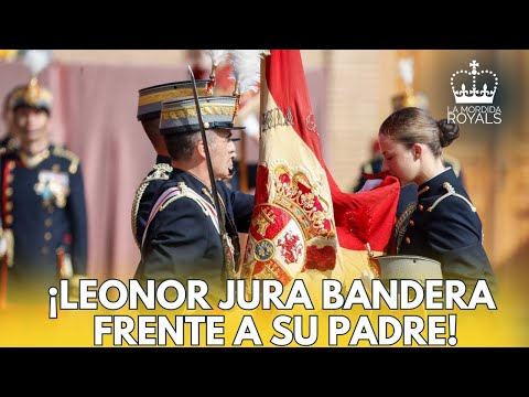#LAMORDIDAROYALS | LA PRINCESA LEONOR JURA BANDERA EN PRESENCIA DE LOS REYES